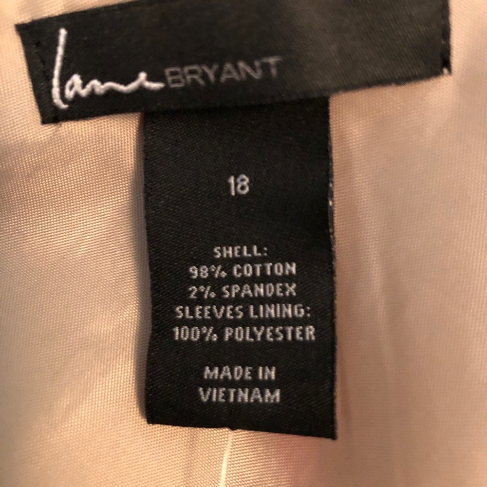 NWT Lane Bryant Khaki Blazer Size 18 - Picture 9 of 9